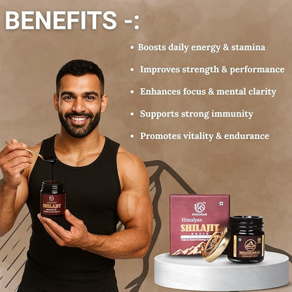 KHANSAR Himalayan Shilajit Resin - 40g  3pcs Combo