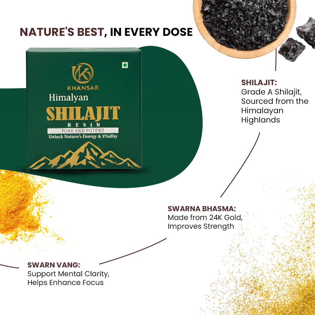 KHANSAR Himalayan Green  Shilajit Resin - 20g