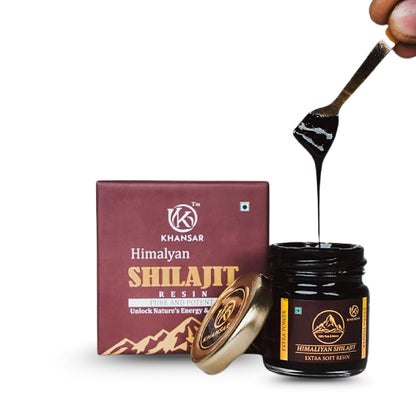 KHANSAR Himalayan Shilajit Resin - 40g  3pcs Combo