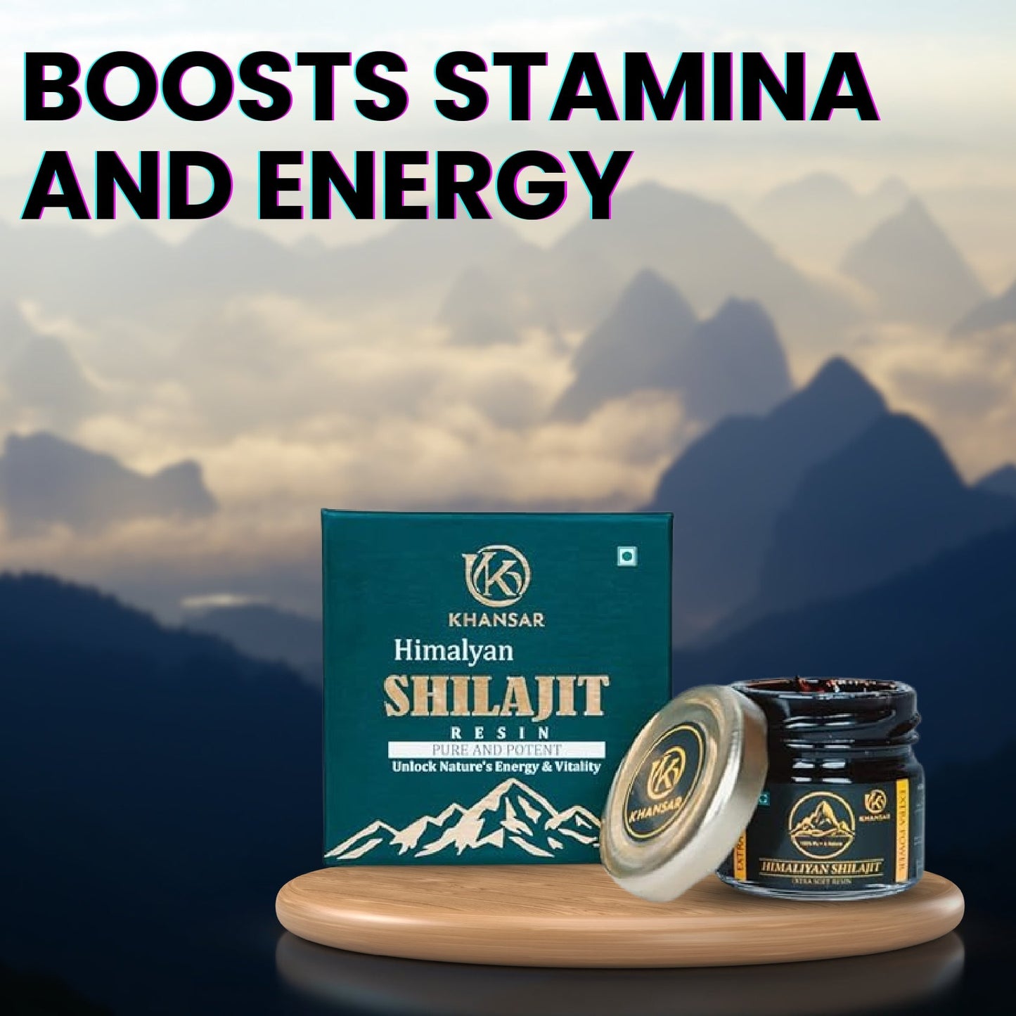 KHANSAR Himalayan Shilajit Resin - 20g 3pcs Combos