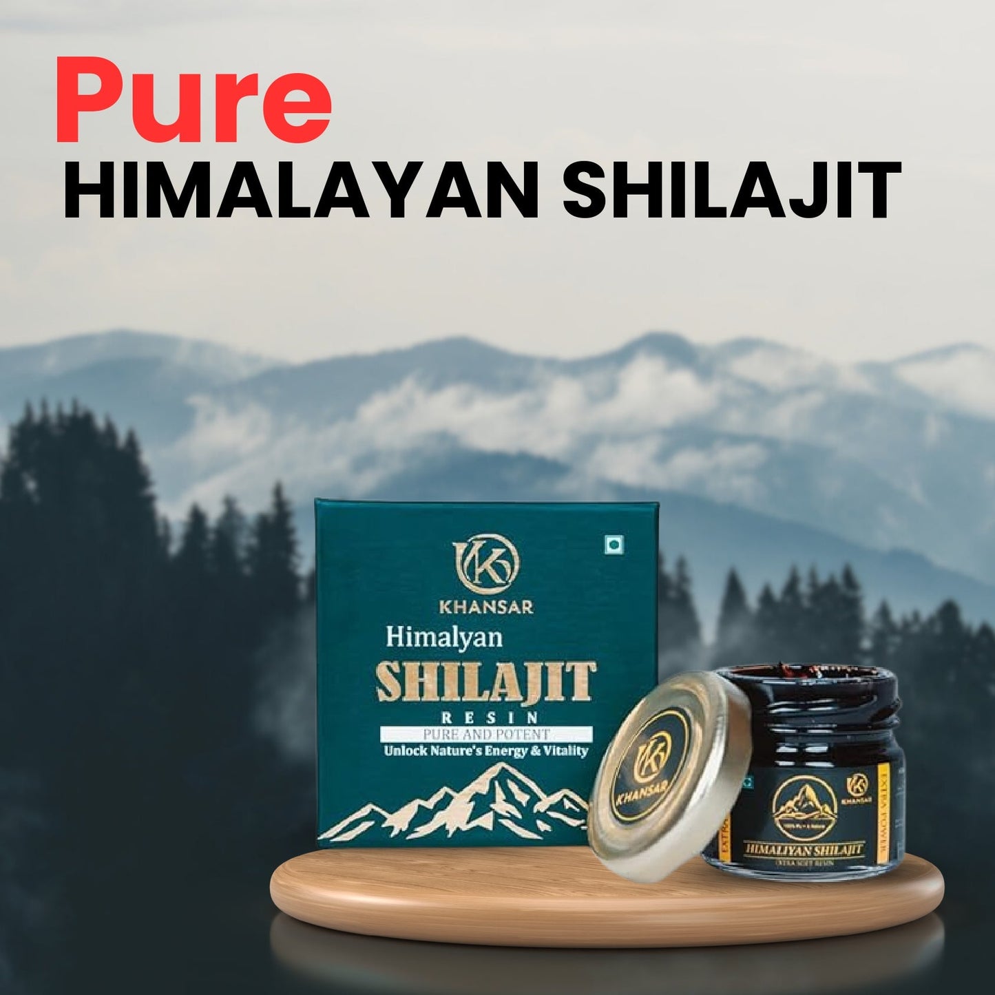 KHANSAR Himalayan Shilajit Resin - 20g 3pcs Combos