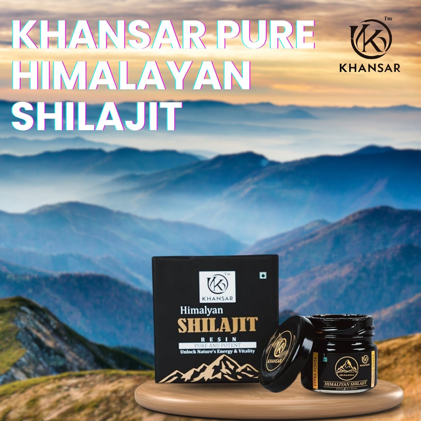 KHANSAR Himalayan Shilajit Resin - 10g 3piece Combos